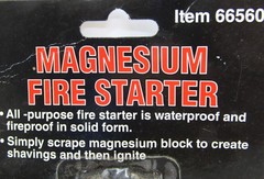 Magnesium Fire Starter – Harbor Freight Tools, unopened in package