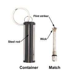 Permanent Match, Pack of 5, The Forever Lighter, Emergency Waterproof Fire St…