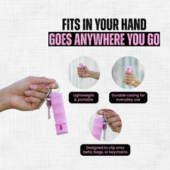 Police Magnum Pink Pepper Spray & Pink Pocket Knife Combo Safety Kit for Women