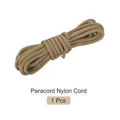 550 Paracord Rope 4mm Thin Paracord Nylon Cord 7-Strand Core 10ft Light Brown