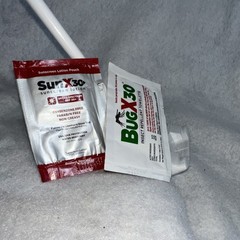 BugX30 Insect Repellent Bug & Fly 7 Hrs Protection & SPF 30 Sunscreen samples