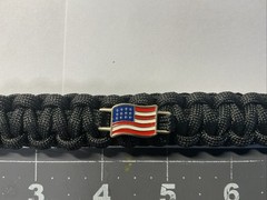 Paracord Survival Bracelets USA Flag Red White Blue. New. Handcrafted.