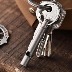 Outdoor Emergency Whistle Survival Safety MINI Whistle EDC Necklace Camping Trip