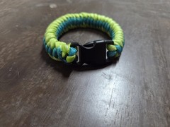 Paracord Bracelet Green, Blue