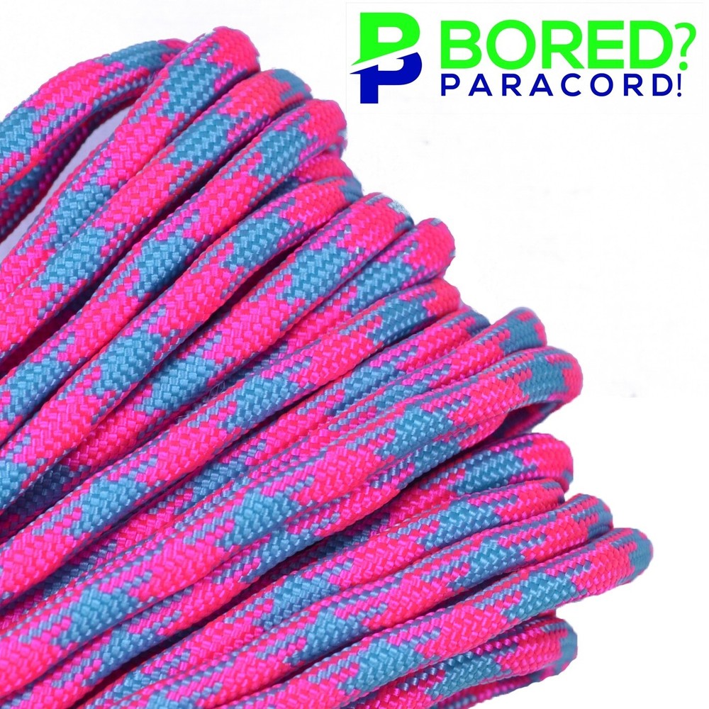 Cotton Candy – 100 FT – 550 Paracord Rope 7 strand Parachute Cord