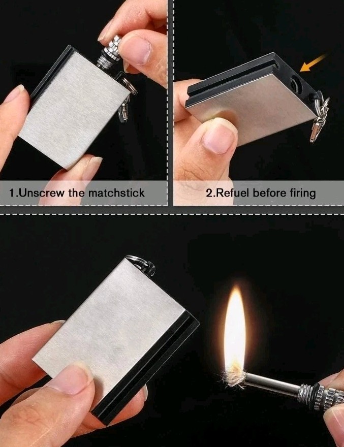 NWT All Weather Fire Starter Wet/Dry Match. Fire Starting Kit forever-match