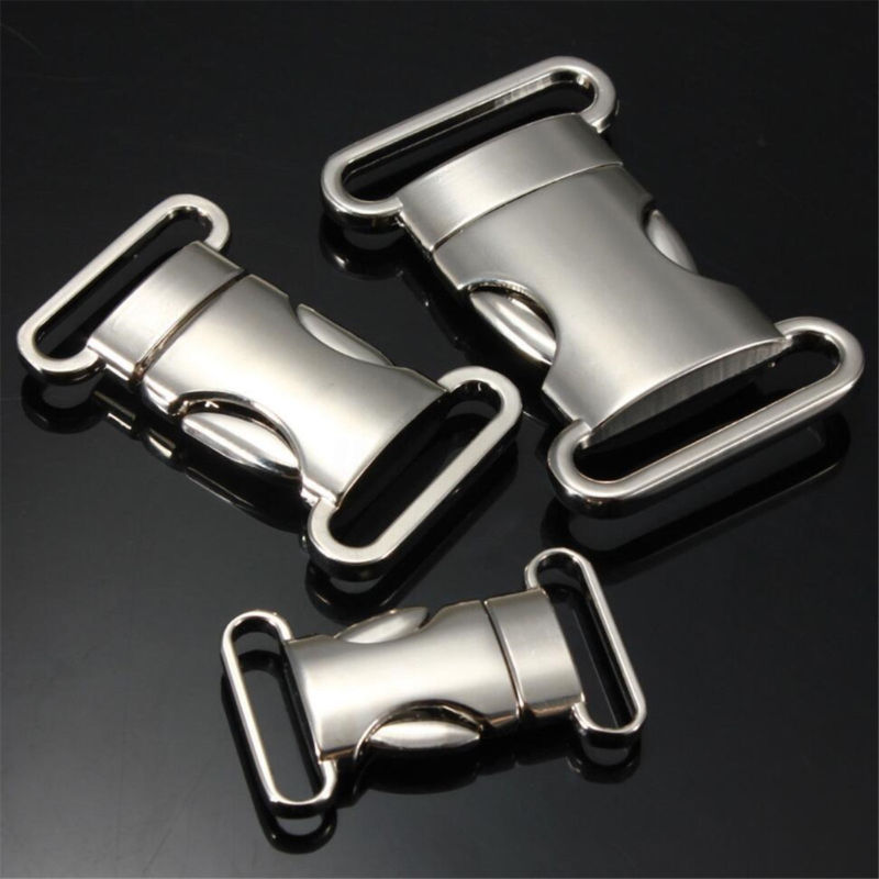 Metal Quick Release Buckle Fashion Curved Top for Survival Paracord Bracelet