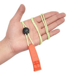 5Pcs Loud Outdoor Safety Whistles with Hanging Rope Assorted Colors