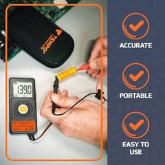 Communications PM100 Ultra Portable Pocket Multimeter | Auto Ranging, 6000