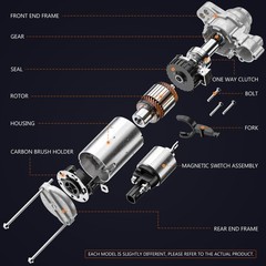 Sintly Starter Motor Fit For Dodge Dart Limited R/T Rallye Se Sxt 2013-2016