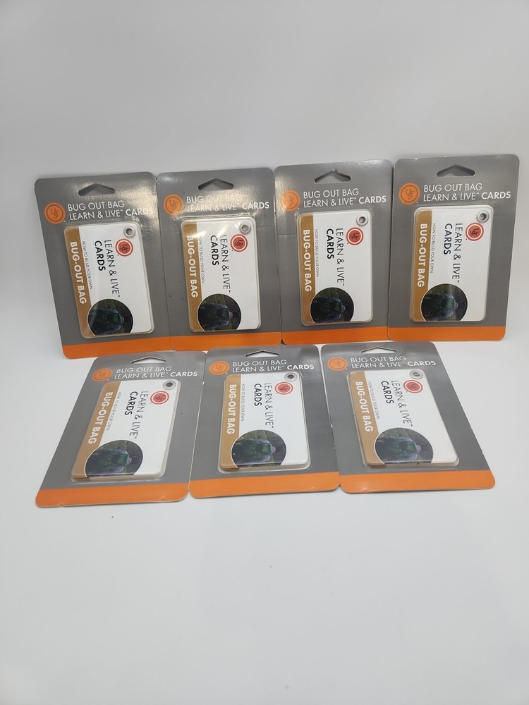 UST Learn & Live Survival Cards – How To Build Your Own Bug-out Bag X7