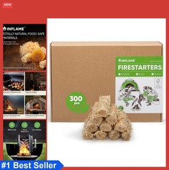 Fire Starters 300 Pcs Waterproof Natural Wood Wax Campfire Charcoal BBQ Grill