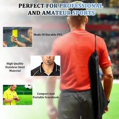 Soccer Referee Kit Flags, Cards, Whistles, Notebook & Storage Bag