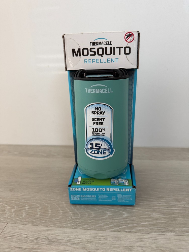 Thermacell Patio Shield Mosquito Repellent Aqua 15 Ft Zone Outdoor Repeller NEW