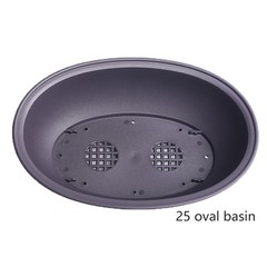 Flowerpots Plastic Imitation Purple Clay Plants Pots Garden Bonsai Pot Trays