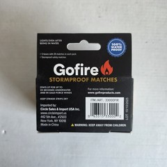 GoFire – Stormproof Matches – Waterproof Windproof – 50 count per Box – 4 Pack