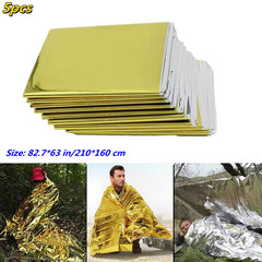 5x Emergency Foil Blanket Thermal Outdoor Survive Military Rescue Camping Hiking