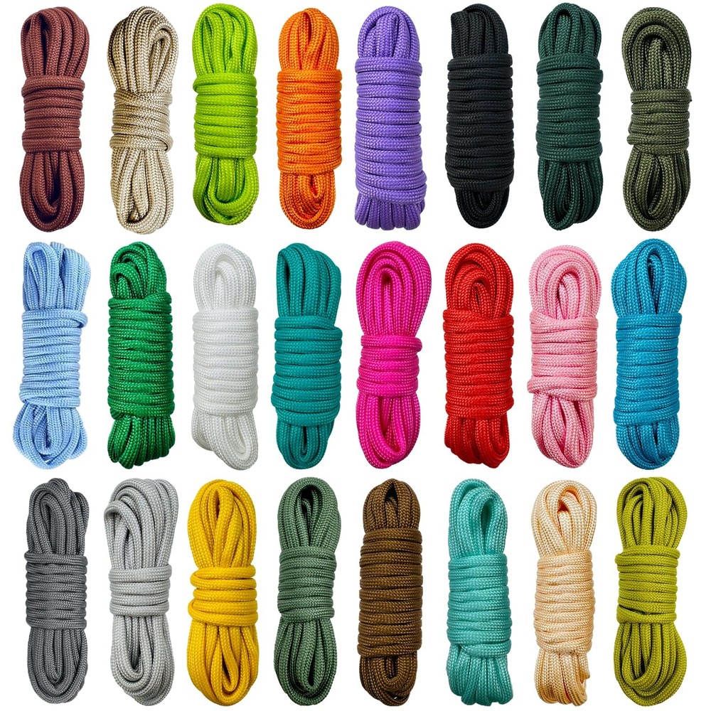 24 Colors Paracord Cord Multifunction 10 feet, 24 Different