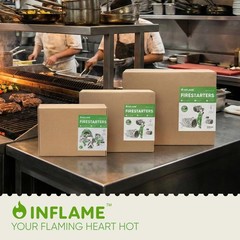 Inflame Fire Starters 800 pcs Fire Starters for Campfires, Grill, BBQ, Firepl…