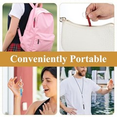 200Pcs Emergency Whistles with Keychains, Aluminum Extra Loud Survival 200pcs