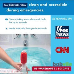 Bathtub Emergency Water Storage Bladder Up To 100 Gallon Capacity – Foo