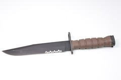 Vintage OKC 3S Survival Camping Hunting Knife Genuine + Scabbard Ontario Co USA