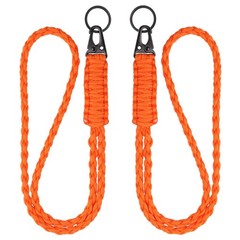 2 Pack Heavy Duty Paracord Lanyard Necklace Paracord Keychain Lanyard for Key…