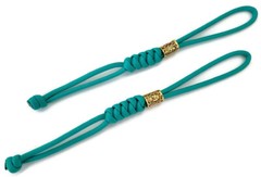Paracord Lanyard/Keychain 550 (Teal) Nordic Runes – 3 Variations (2 Pack)