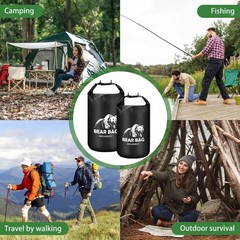 10L/15L Waterproof Bear Bag Hanging Kit, Pulley System with Nylon Ropes