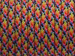 7 Strand Core 550lb Paracord Parachute Type III-100ft (Bright Rainbow 77#) | Cor