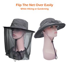 Anti Mosquito Head Net Hat Sun Bug Bee Insect Protection Fishing Hiking Bucket