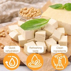 2.83oz (80g) Freeze Dried Tofu Cubes, 1cm Bite Size, Plant Based S, purple