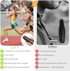 Electronic Whistle for Coaches, Referees, Teachers – 3 Tones & 3 High Volume, Ba