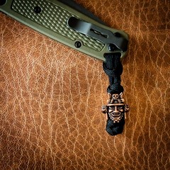 Brass Metal Beads EDC Lanyard Bracelet Paracord Jewelry EDC Outdoor Tool DIY