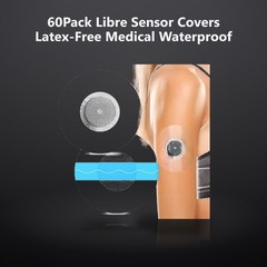 60Pack Libre Sensor Covers Latex-Free Medical Waterproof Adhesive Patches | H…