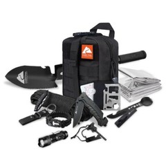 17 Piece Survival Kit Flashlight Knife Fire Starters Camping Hiking Emergency US
