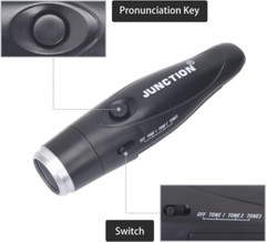 Electronic Whistles, Loudest Electric Whistles 3 Tones High Middle, black