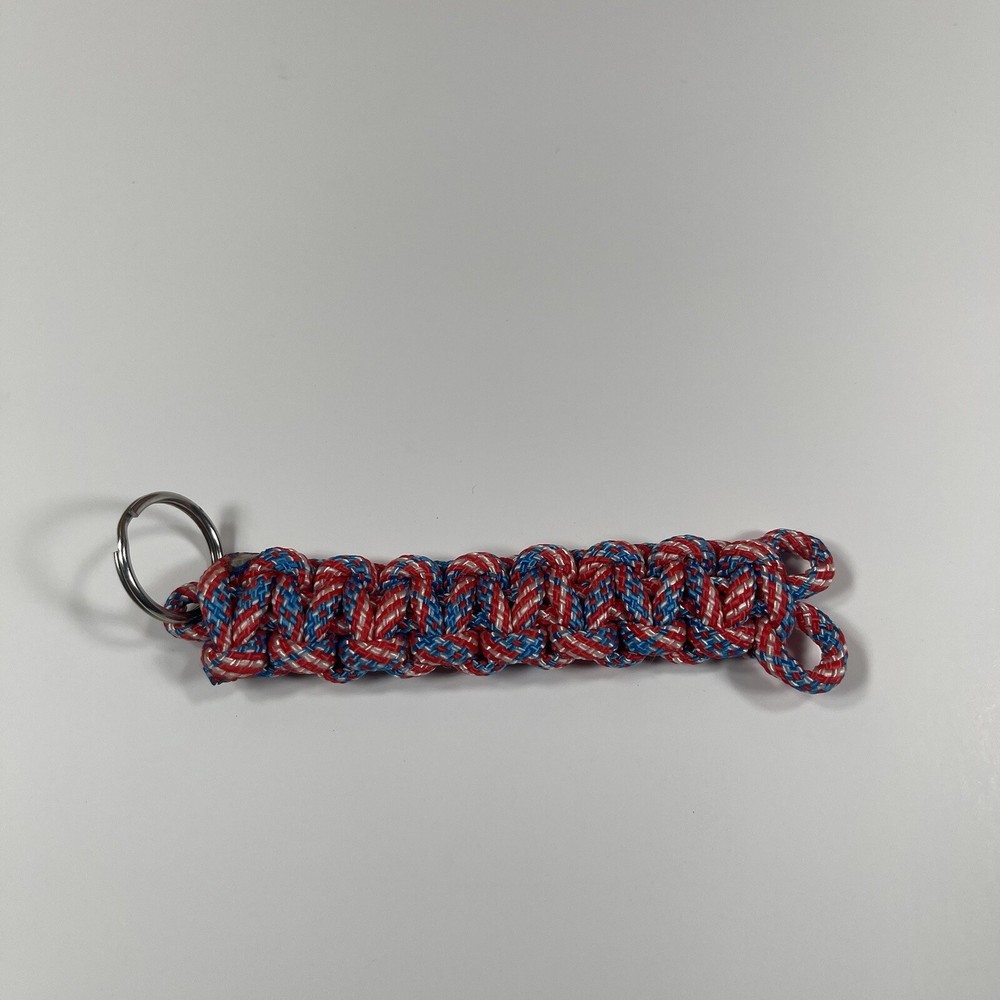 Handmade Braided Paracord Keychain Multicolor
