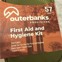 New And Sealed Outerbanks First Aid and Hygiene 57 Pieces Kit Survival