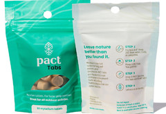 PACT Outdoors Wipes and Tabs Refills Outdoors Bathroom Kit Biodegradable