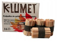 16pcs. Firelighters K-LUMET for Grill, Charcoal Starters, Stove and Fireplace