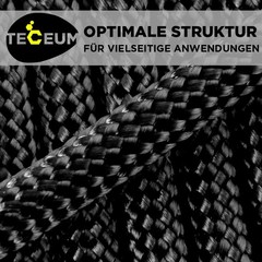 Paracord Type III 550 Black Black – 305m – 4mm – Tactical Rope – Outdoor…