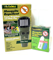 Thermacell Mosquito Repellent 225 Sq Ft + Refill 4Pk, 12 Mats Camping RV (SEALED