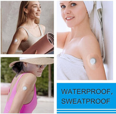 40Pack Libre 2 plus Sensor Covers Waterproof Adhesive Patches | 15 Days Long Sta