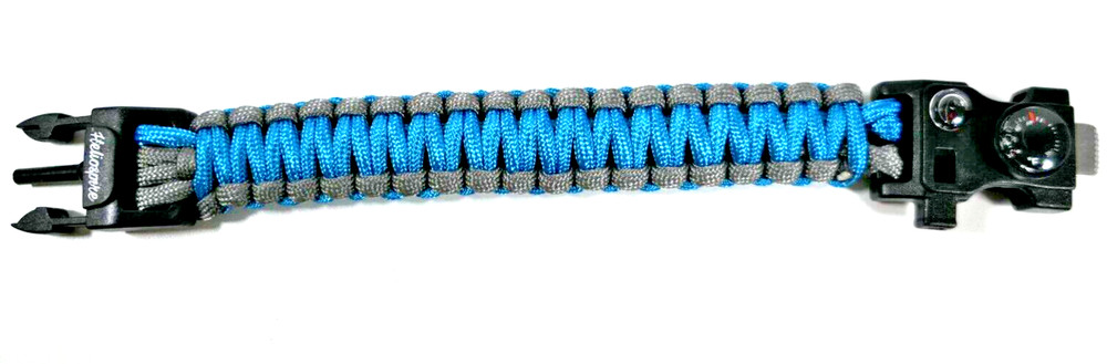 Paracord Survival Bracelet – Compass, Temp, Fire, Whistle, Tools etc