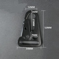 Steel Quick Clip Hook Outdoor Belt Carabiner Utility Hanging Buckle