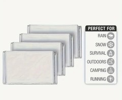 10 Pack Of Emergency Thermal Trauma Survival Durable Advanced Aluminized Blanket
