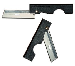 Derma Safe Folding Razor Knife 2 pack Black for SERE Survival Tool Kit Blade