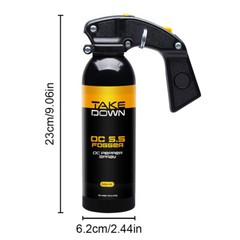 Take Down Pepper Spray w/ Holster OC S.S Fogger 16oz 30ft