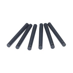 FOSTAR Survival Kit, 6PCS Drilled Ferrocerium Rod Fire Starter, Black